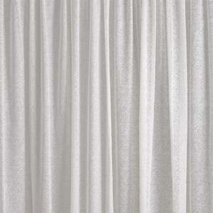 Boucle Lace Curtain Fabric, White
