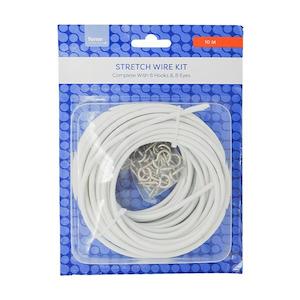 Curtain Accessories: Formr Stretch Wire Kit, White- 10m