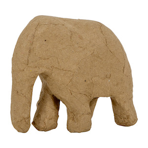 Paper Mache, Elephant- 1pc