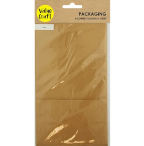 Paper Mache: Value Craft DIY Gift Bags, Natural- 10pk