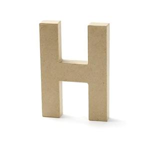 Paper Mache: Paper Mache Letter, H - 8 inch