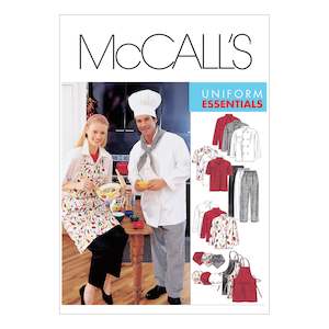 Womens Tops: McCall's Pattern M2233 Misses' and Men's Jacket, Shirt, Apron, Pull-On Pants, Neckerchief and Hat