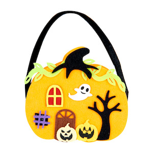 Halloween: Ghost & Pumpkins Felt Bag