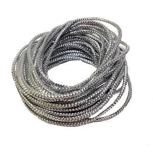 Cord Chain Wire: Arbee metallic Cord, Silver- 5m