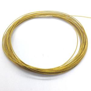 Cord Chain Wire: Arbee Bead Wire, Gold- 0.38mm