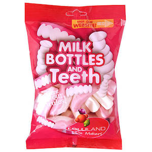 Party Supplies: Milk Bottles And Teeth Candy- 140g