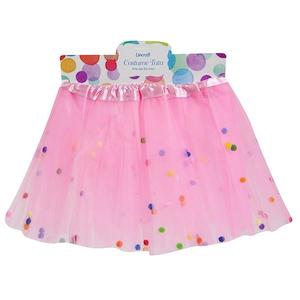 Party Supplies: Tutu with Pom Poms, Pink