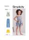 Simplicity Pattern 9800 Children's Top, Pants and Shorts