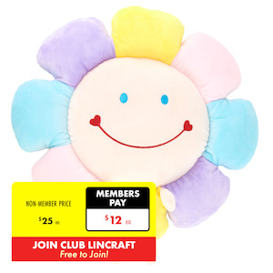 Cushions: Formr Junior Novelty Cushion, Flower- 45cm
