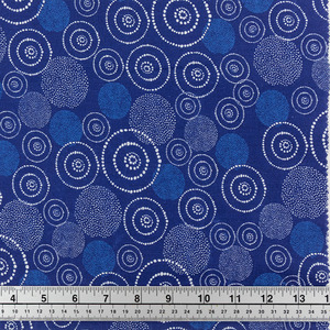 Fabric And Patterns: Print Craft & Quilting Fabric, Dotted Circles- Width 112cm