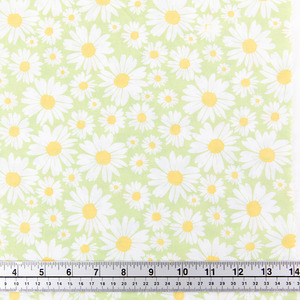 Print Craft & Quilting Fabric, Daisies- Width 112cm