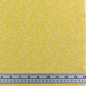 Print Craft & Quilting Fabric, Mini Leaves- Width 112cm