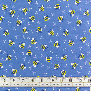 Print Craft & Quilting Fabric, Bee- Width 112cm