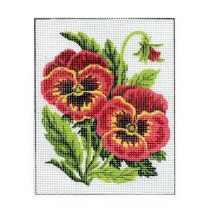 Embroidery And Tapestry: Sullivans Tapestry, Pansy Flowers- 20x25cm