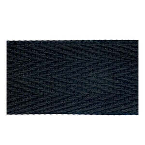 Sullivans Webbing Cotton, Black- 25mm
