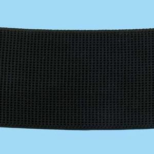 Sullivans Ribbed Non Roll Elastic, Black - 50mm