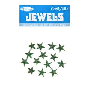 Craft And Hobbies: Crafty Bitz Jewels, Star Emerald- 15pc