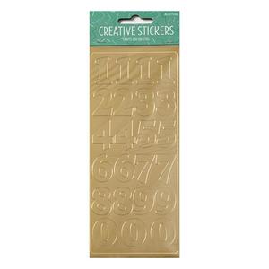 Craft And Hobbies: Arbee Stickers, Large Numbers Gold