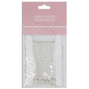 5x3mm Small Twisted Oval Link Chain, Bright Silver- 1m- Sullivans