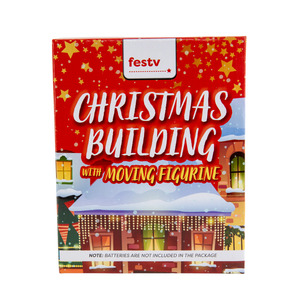 Christmas: Christmas House With Led Light, 10x7.5x13cm