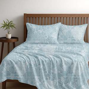 Alaria Printed Cotton Sheet Set, Garden