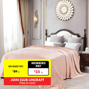 Formr Luxury Mink Blanket, Pink- 2.1m x 2.3m