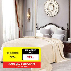 Bedroom: Formr Luxury Mink Blanket, Beige- 2.1m x 2.3m