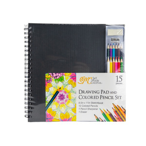 Art Supplies: Drawing Pad Set- 15pce