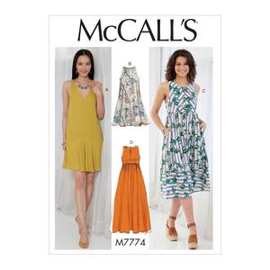 Fabric And Patterns: McCall's Pattern M7774 Misses' Dresses