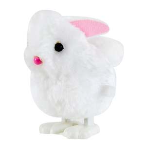 Wind Up Hopping Plush Bunny