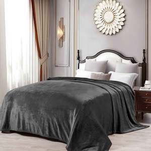 Bedroom: Formr Luxury Mink Blanket, Charcoal