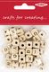 Arbee Alphabet Cube Bead, Natural- 20g
