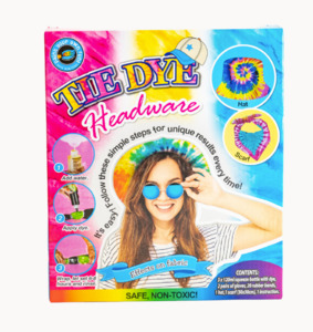 Fabric Dyes: Makr Tie Dye Kit- Headwear Hat/Scarf/Scrunchie