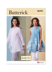 Womens Tops: Butterick Pattern B6995 Misses' Top Vest