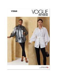 Womens Tops: Vogue Pattern V2068 Misses' Top Vest
