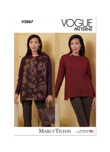 Womens Tops: Vogue Pattern V2067 Misses' Top Vest