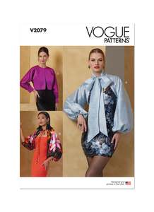 Vogue Pattern V2079 Bolero Sleeves in Three Styles