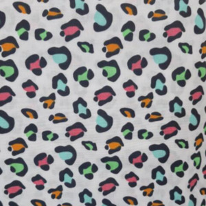 Fabric And Patterns: Print Craft & Quilting Fabric, Colorful Leopard Print- Width 110cm