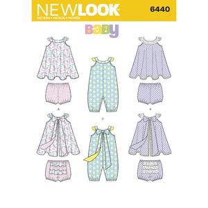 Fabric And Patterns: Newlook Pattern 6440 Babies' Romper and Sundress with Panties