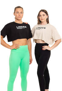 Sofia Crop Tee - Womans Workout Top | Linden Active NZ