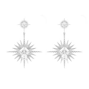 A Dusting Of Jewels: A Dusting of Jewels - Solar Earrings | Silver