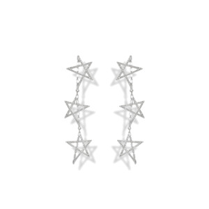 The Chaos Of Stars The Alignment Of Stars: Star Of The Night Earrings | Silver