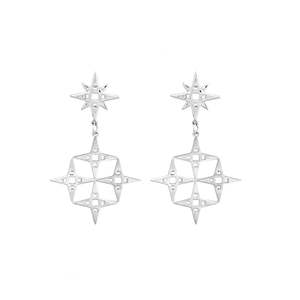 Constellation Earrings | Platinum