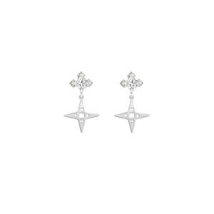 The Chaos Of Stars The Alignment Of Stars: Star Stud Earrings | Platinum