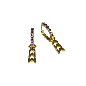 Energy Formation: Formation Baguette Sleepers  | Gold and Lavender Stone
