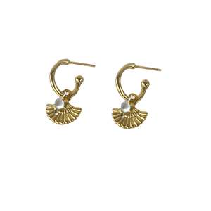 Best Sellers: By the Sea Earrings| Gold with Pearl