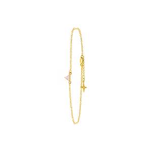Byzantine Romance - Prism Bracelet| Gold with Champagne Stone