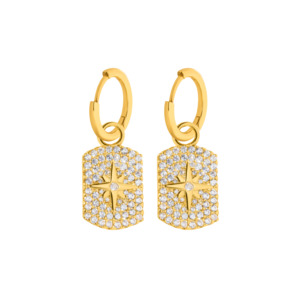 Ingot Sleeper Earrings | Gold