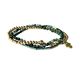 Beaded Bracelet Set  | Moss Agate | Gold