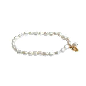 Courage And Grace: Beaded Bracelet | Baroque Pearl